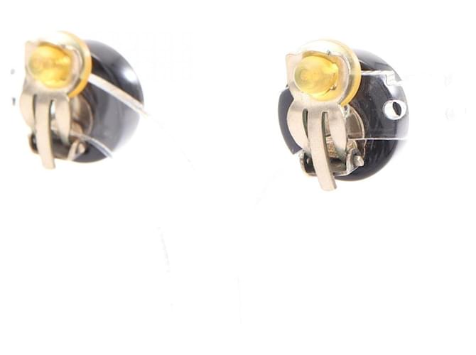 Orecchini a clip Chanel Coco Mark Icon Nero D'oro - vista 2