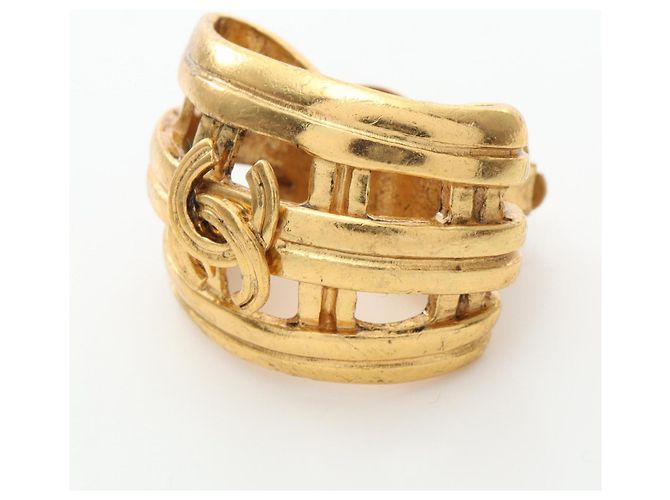Timeless Orecchini a clip Chanel Coco Mark placcati in oro D'oro - vista 6