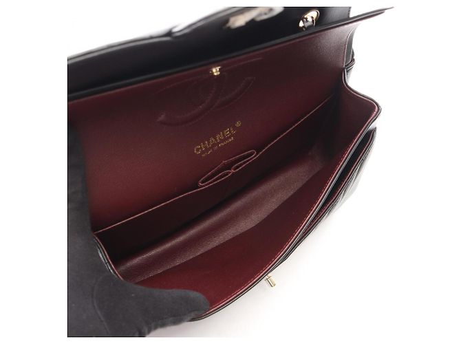 Borsa a tracolla Chanel Chevron V-Stitch Double Flap Nero - vista 3