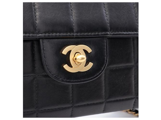 Borsa a tracolla Chanel Chocolate Bar Nero - vista 9