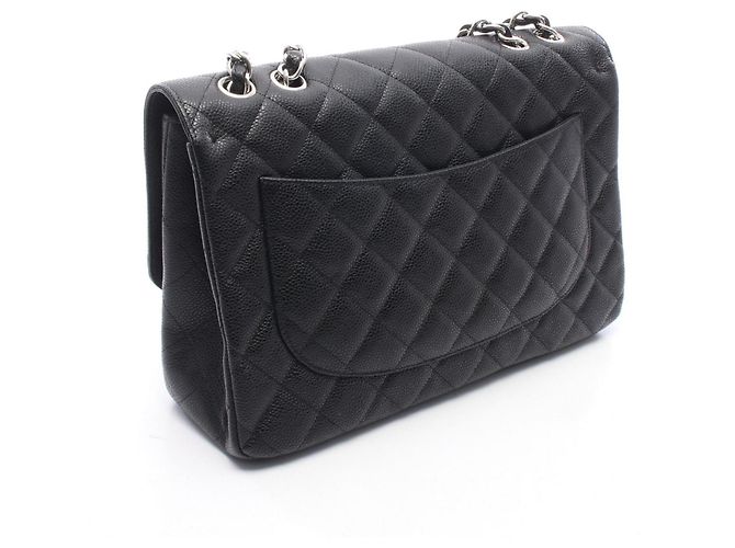 Borsa a tracolla Chanel Large Matelassé Single Flap Nero - vista 2