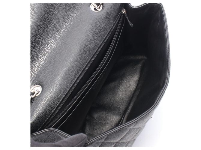 Borsa a tracolla Chanel Large Matelassé Single Flap Nero - vista 3