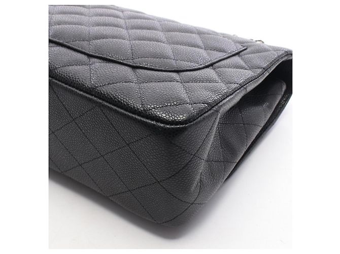 Borsa a tracolla Chanel Large Matelassé Single Flap Nero - vista 7
