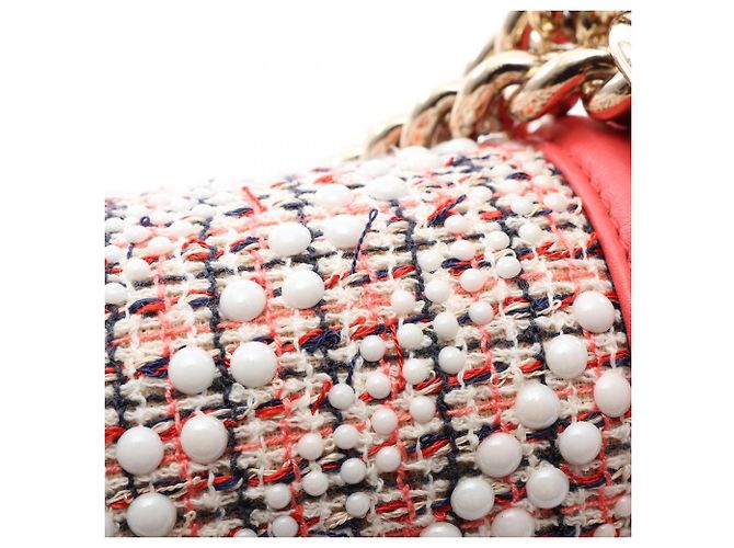 Borsa a tracolla Chanel Boy Small Rosa Bianco Multicolore - vista 13