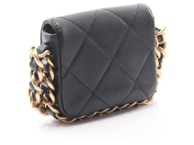 Borsa a tracolla Chanel Matelassé con catena Nero - vista 2