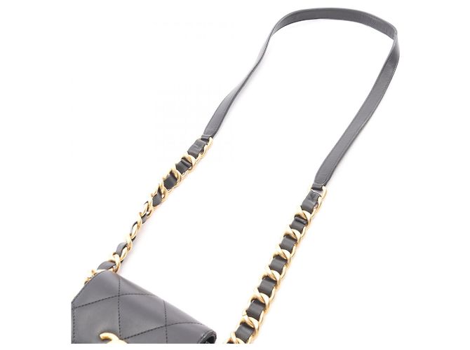 Borsa a tracolla Chanel Matelassé con catena Nero - vista 8