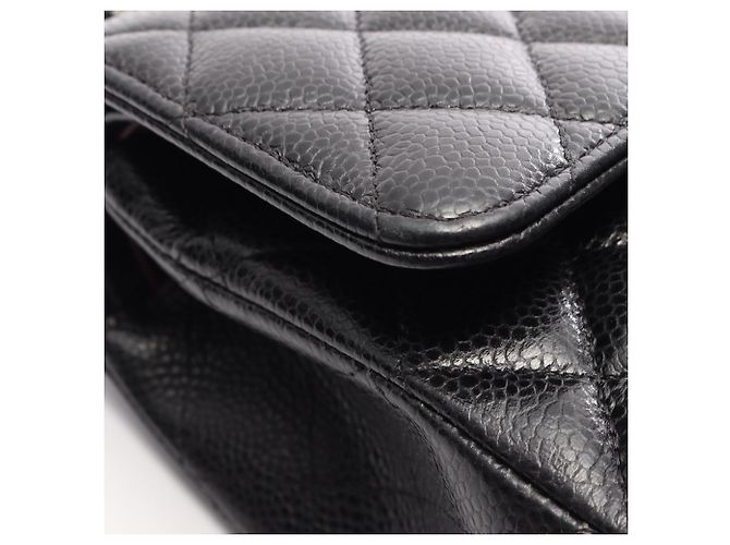 Timeless Borsa a tracolla Chanel Matelassé Double Flap Nero - vista 12