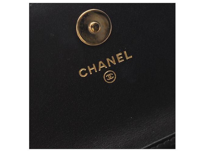 Borsa a tracolla Chanel Matelassé con catena di perle Nero - vista 4