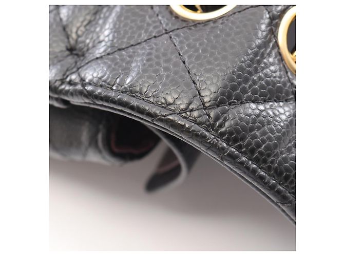 Borsa a tracolla Chanel Matelassé Double Flap Nero - vista 8