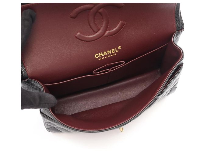 Timeless Borsa a tracolla Chanel Matelassé Double Flap Nero - vista 3
