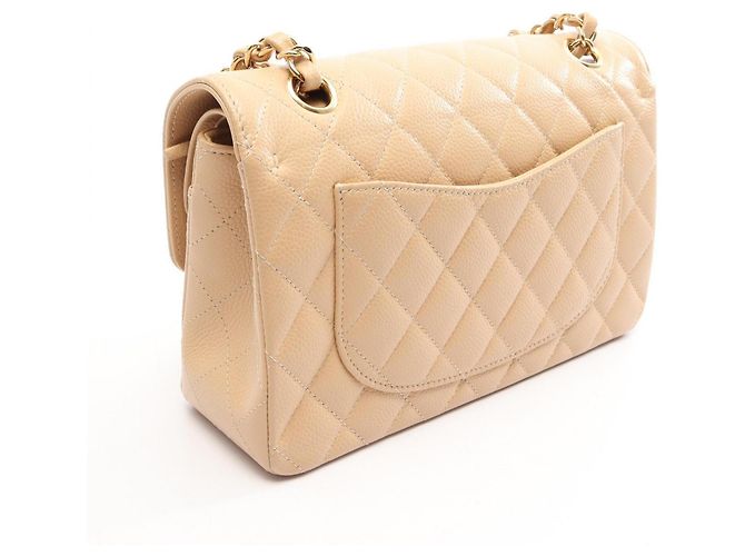 Timeless Borsa a tracolla Chanel Matelassé Double Flap Beige - vista 2