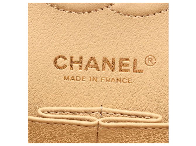 Timeless Borsa a tracolla Chanel Matelassé Double Flap Beige - vista 4