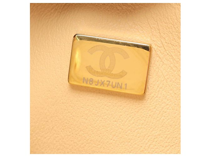 Timeless Borsa a tracolla Chanel Matelassé Double Flap Beige - vista 5