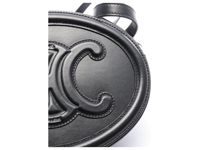 Céline Borsa a tracolla ovale Celine Cuile Triomphe Nero - vista 5