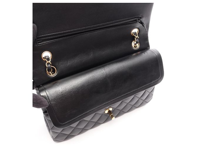 Timeless Borsa a tracolla Chanel Matelassé Double Flap Nero - vista 7