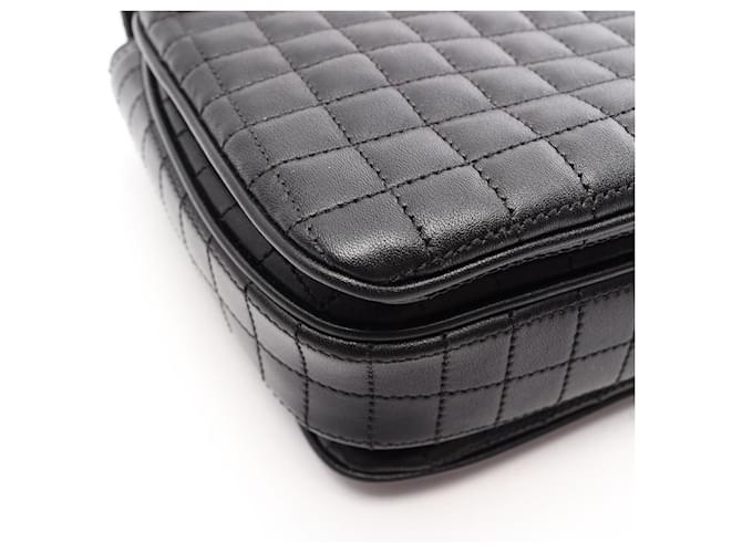Céline Borsa a tracolla Celine C Medium Nero - vista 7