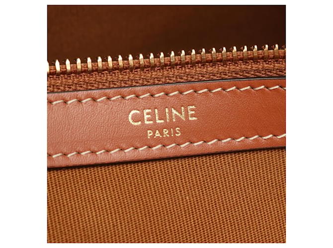 Céline Celine Horizontal Cabas Triomphe Tote Bag Braun Schwarz - Ansicht 4