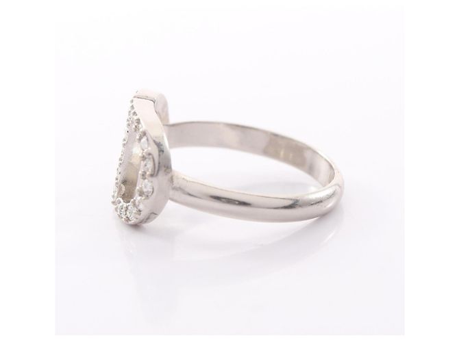 Anello con logo Dior CD Christian Dior Argento - vista 2