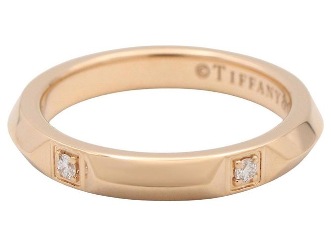 Anello Fede Tour Tiffany & Co. in oro rosa 18K e diamanti D'oro - vista 3