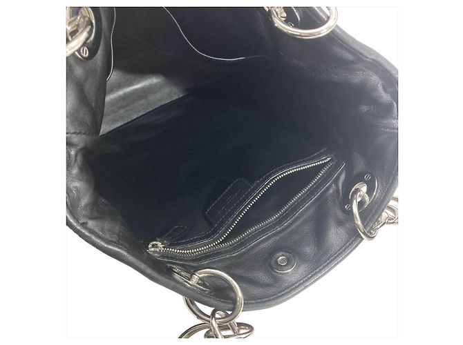 Borsa Tote Christian Dior Cannage Charm Nero - vista 8