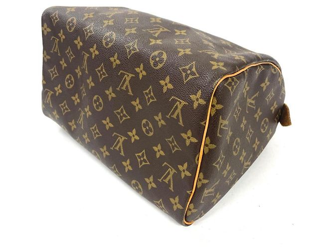 Borsa Louis Vuitton Speedy 30 Marrone Monogramma - vista 3