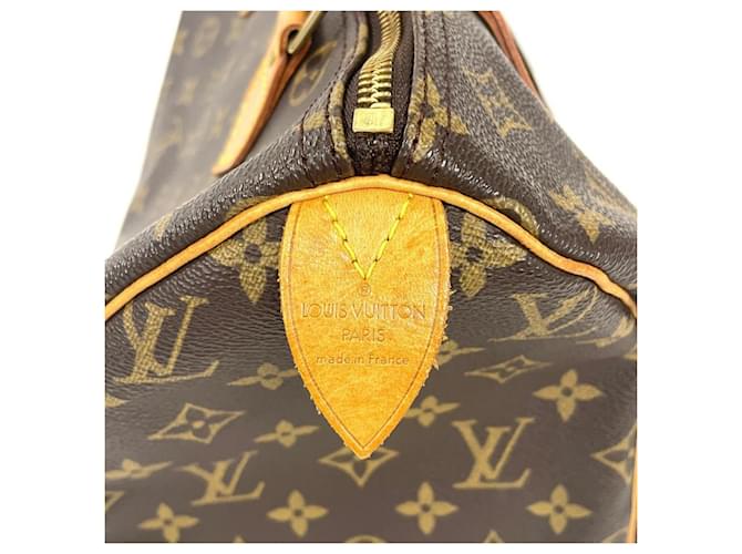Borsa Louis Vuitton Speedy 30 Marrone Monogramma - vista 5
