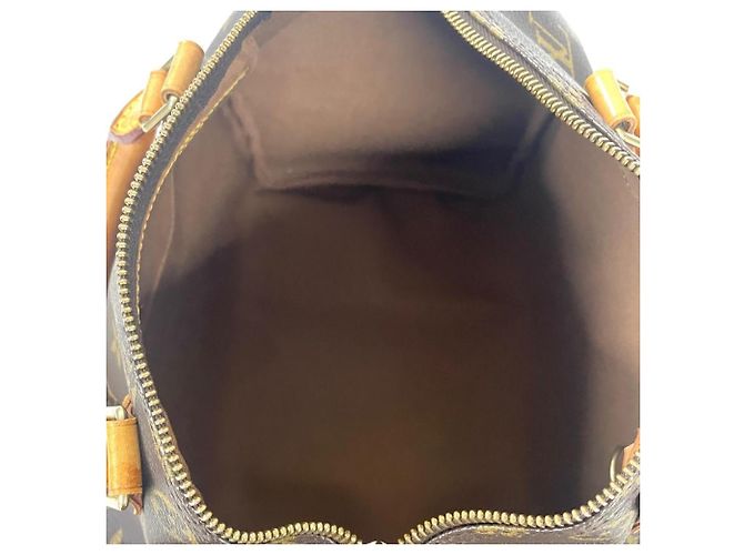 Borsa Louis Vuitton Speedy 30 Marrone Monogramma - vista 7