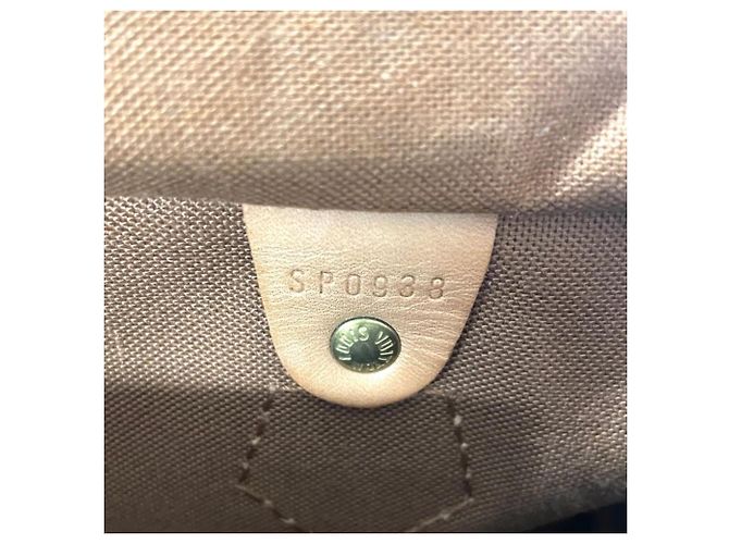 Borsa Louis Vuitton Speedy 30 Marrone Monogramma - vista 9