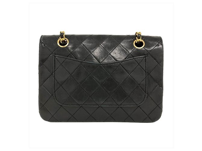 Borsa a tracolla Chanel Matelassé con patta completa e catena Nero - vista 2