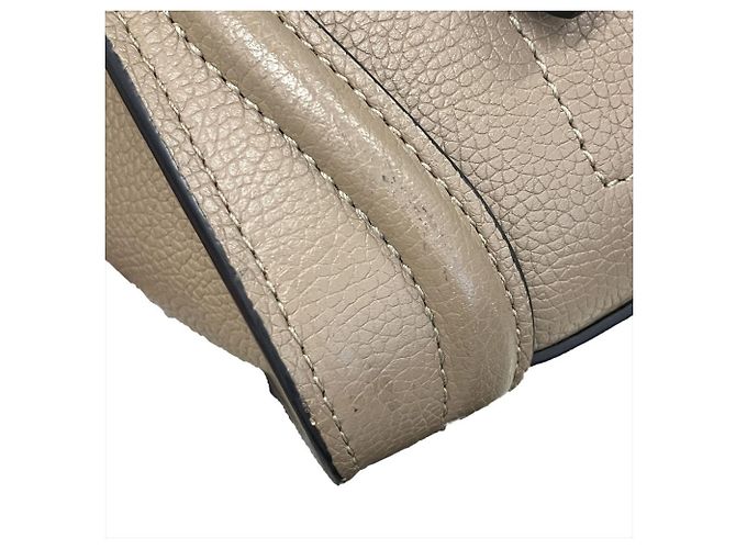 Céline Borsa a mano 2-Way Celine Luggage Nano in vitello Grayish Grigio - vista 5