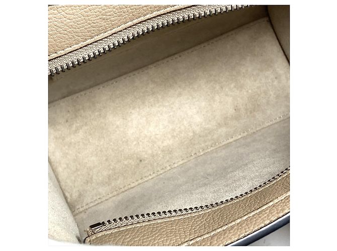 Céline Borsa a mano 2-Way Celine Luggage Nano in vitello Grayish Grigio - vista 6