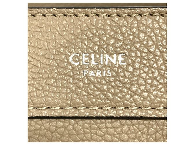 Céline Borsa a mano 2-Way Celine Luggage Nano in vitello Grayish Grigio - vista 7