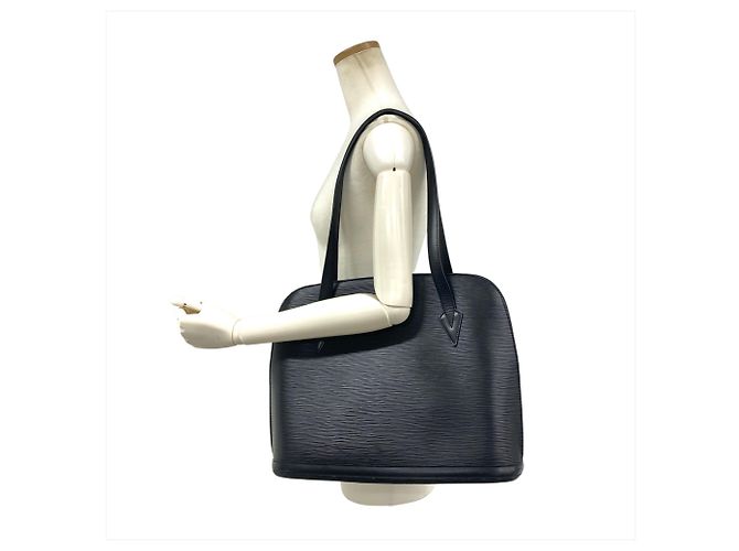Borsa a tracolla Louis Vuitton Lussac Nero - vista 7
