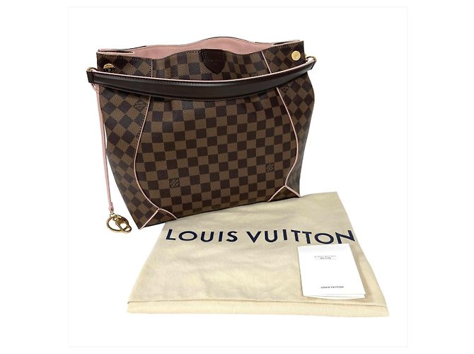 Louis Vuitton Caissa Hobo Shoulder Bag Brown Pink Damier ebene - view 9