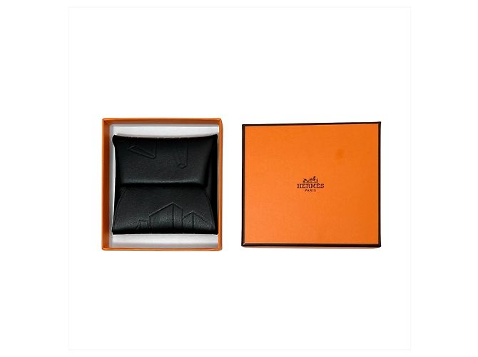 Hermès Hermes Bastia Coin Case in Swift Leather Black - view 7