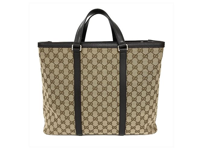 Borsa Tote Gucci Joy Beige in Tela GG e Pelle - vista 2