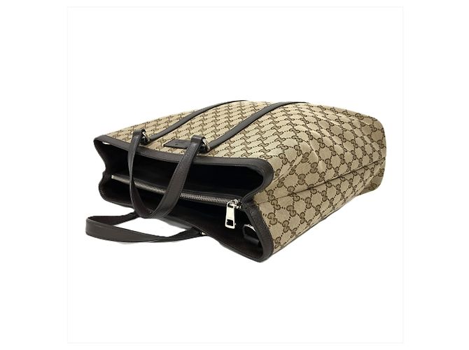 Borsa Tote Gucci Joy Beige in Tela GG e Pelle - vista 3