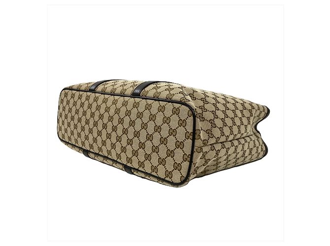 Borsa Tote Gucci Joy Beige in Tela GG e Pelle - vista 4