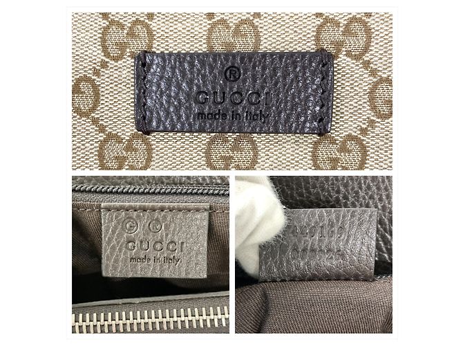Borsa Tote Gucci Joy Beige in Tela GG e Pelle - vista 8