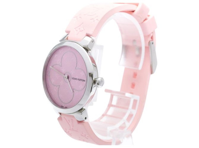 Louis Vuitton Tambour Steel Quartz Damenuhr - Ansicht 2