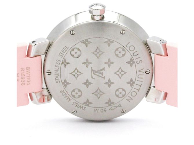 Louis Vuitton Tambour Steel Quartz Damenuhr - Ansicht 7