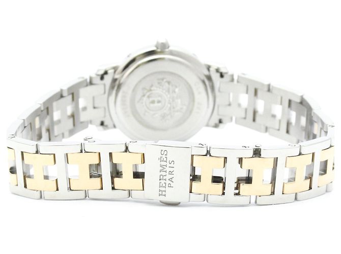 Hermès Reloj Hermes Clipper de acero chapado en oro rosa CL4.221 - vista 5