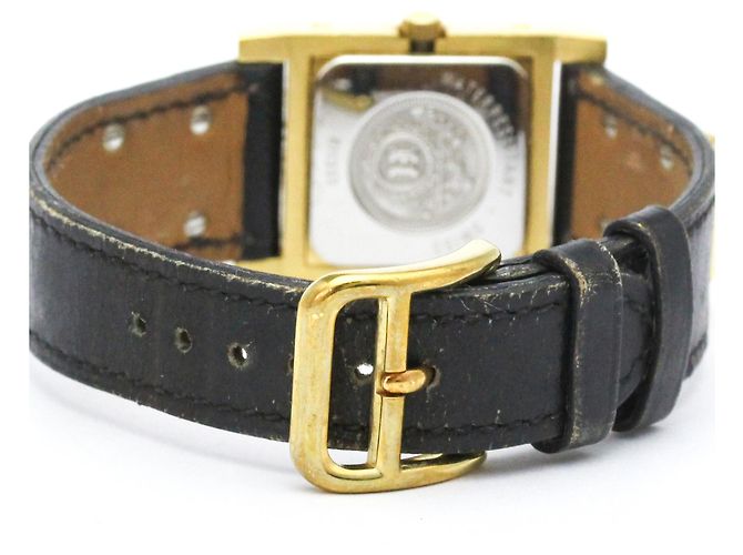 Hermès Reloj de mujer Hermes Medor chapado en oro de cuero Quartz - vista 5