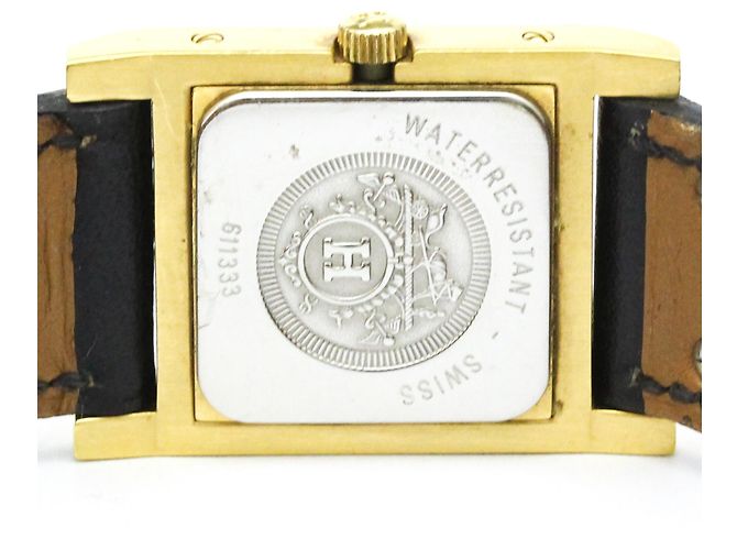 Hermès Reloj de mujer Hermes Medor chapado en oro de cuero Quartz - vista 6