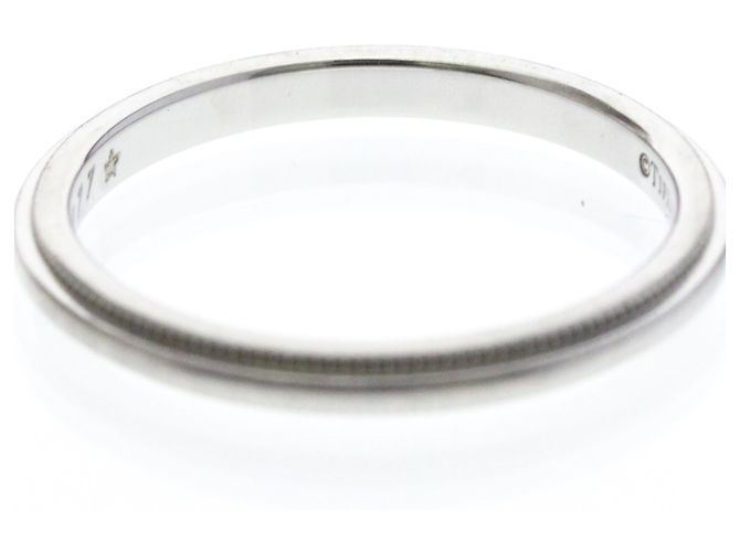 Tiffany & Co Tiffany Milgrain Platinbandring Silber - vista 8