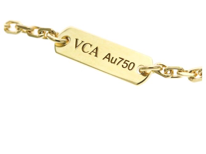Collana Vintage Alhambra Van Cleef & Arpels in oro giallo 18K D'oro - vista 11