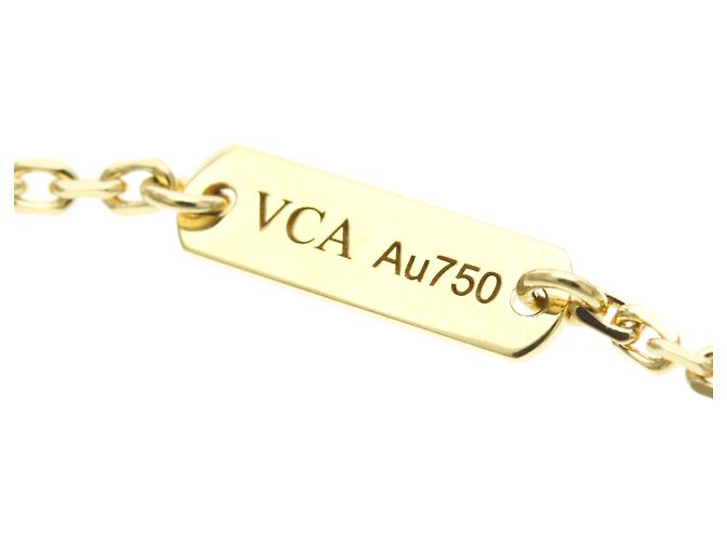 Collana Vintage Alhambra Van Cleef & Arpels in oro giallo 18K D'oro - vista 12