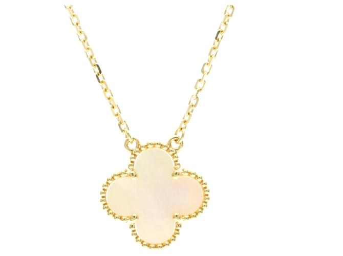 Collana Vintage Alhambra Van Cleef & Arpels in oro giallo 18K D'oro - vista 2