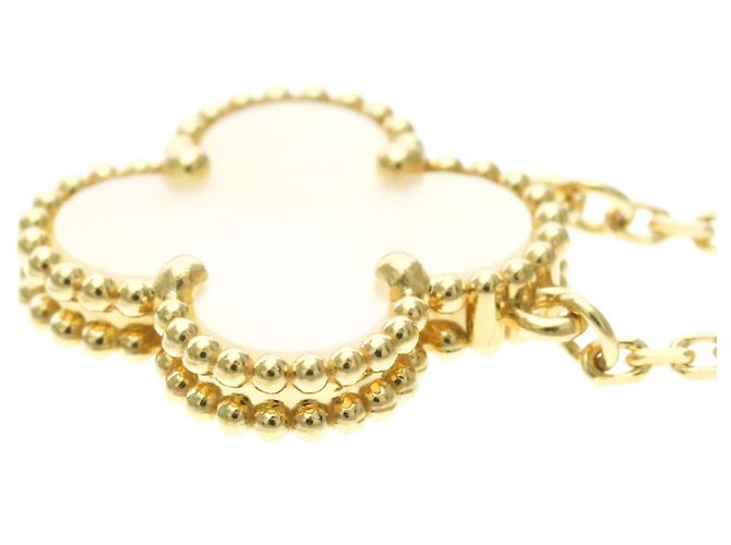 Collana Vintage Alhambra Van Cleef & Arpels in oro giallo 18K D'oro - vista 3