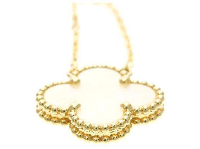 Collana Vintage Alhambra Van Cleef & Arpels in oro giallo 18K D'oro - vista 4